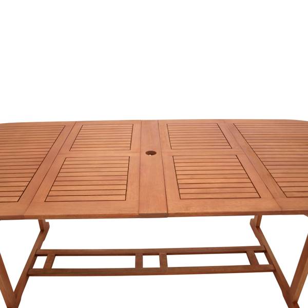 Ausziehtisch LAGO 180/260x100cm Braun - Eukalyptus - 260 x 74 x 100 cm