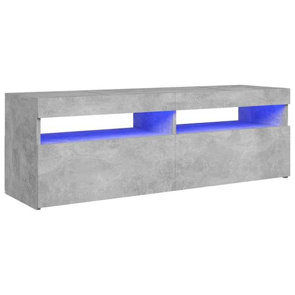 Meuble tv 3008756-1 Imitation béton - Profondeur : 120 cm