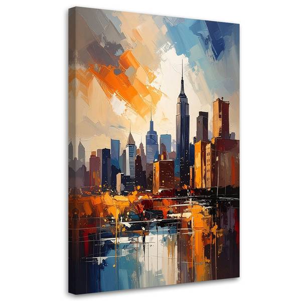 Wandbild Großstädte 80 x 120 cm