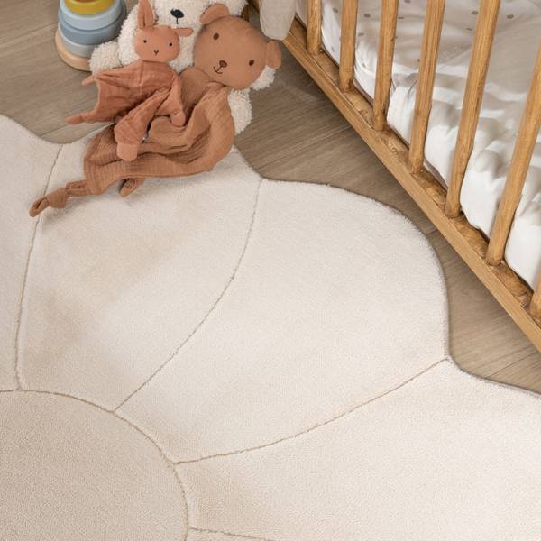 Teppich Coco Bloem Beige - Textil - 120 x 1 x 120 cm