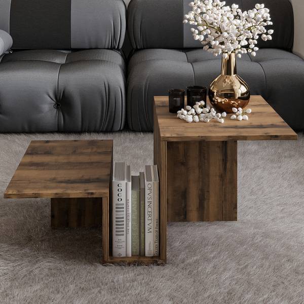 Couchtisch Relinda Nussbaum Dekor