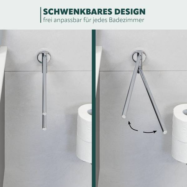 Handtuchstange Lucente 67770 Silber - Metall - 6 x 9 x 50 cm