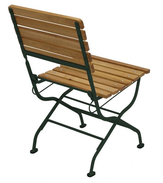 Set Passau 3-teilig Braun - Grün - Robinie - Stahl - 77 x 72 x 77 cm