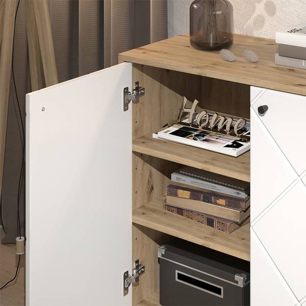 Kommode Nizza 57496 Braun - Holzwerkstoff - 81 x 83 x 41 cm