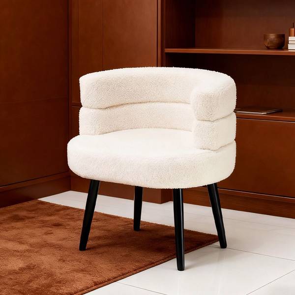 Einzelsessel AT-007 Beige - Metall - 71 x 60 x 76 cm