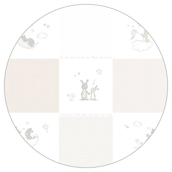 Komplettbettset Fox + Bunny II Weiß - Holzwerkstoff - 79 x 152 x 153 cm