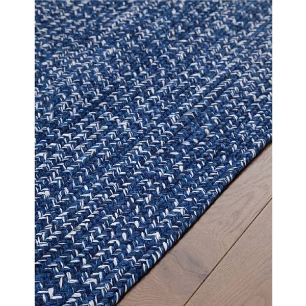 Teppich im Jutestil innen außen JUTY Blau - Naturfaser - 120 x 120 cm
