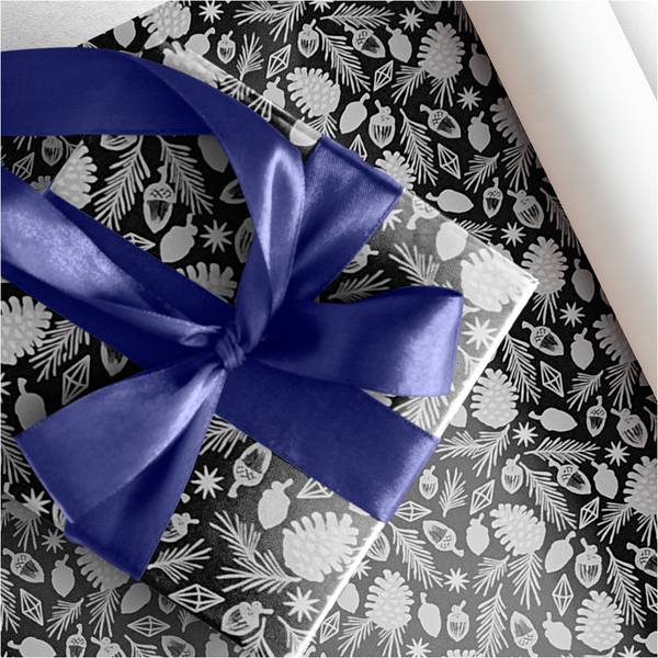 Geschenkpapier PAPERHIT Schwarz - Papier - 57 x 57 x 2500 cm