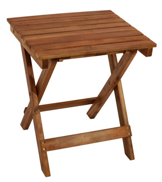 Klapp - Beistelltisch MONTERIA 38x43cm Braun - Akazie - 43 x 48 x 38 cm