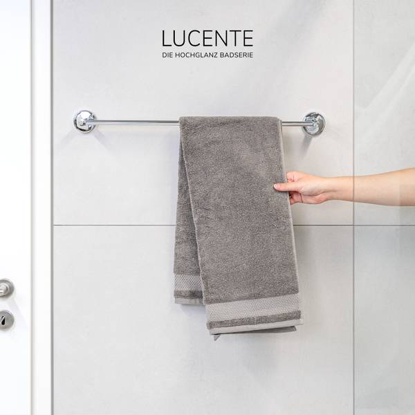 Badetuchstange Lucente 91668 Silber - Metall - 65 x 6 x 7 cm