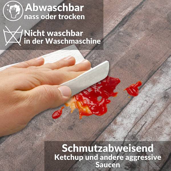 Tischdecke Rustikal Holzdesign E 140 x 180 cm