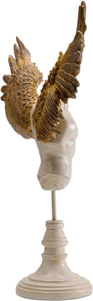 Deko Figur Guardian Angel Beige - Gold - Polyresin - 48 x 45 x 14 cm