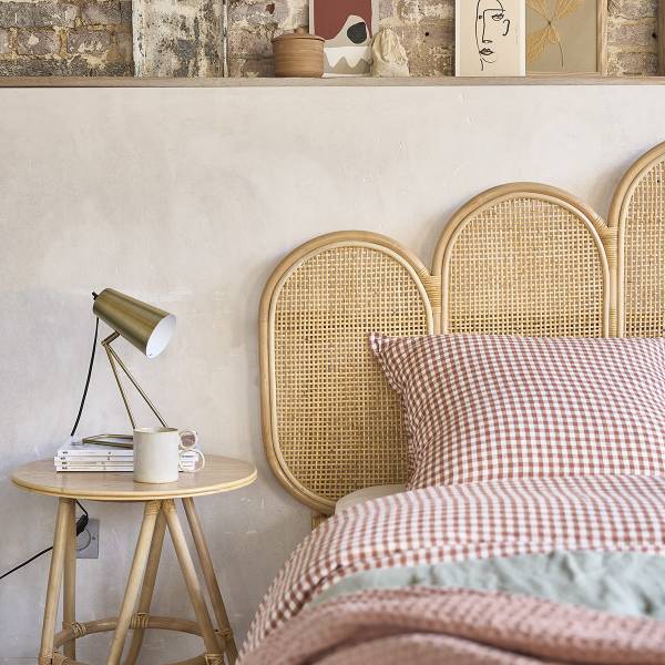 Kopfteil JANE Beige - Rattan - 180 x 115 x 5 cm