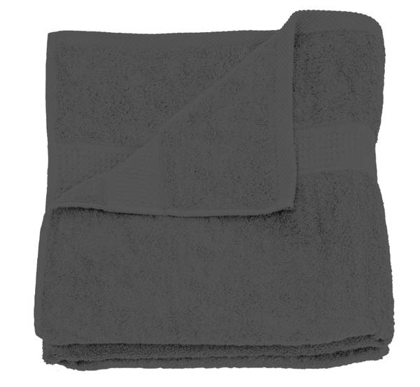 10er Set Handtücher Frottee 50x100 cm Anthrazit