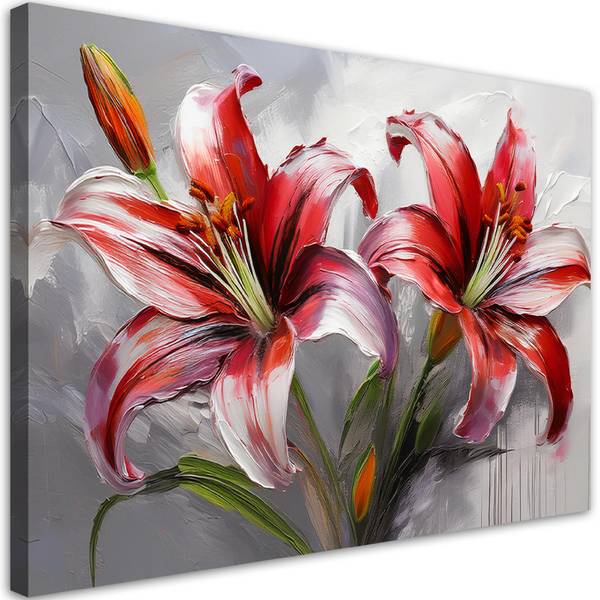 Canvas schilderij Lelies 120 x 80 cm