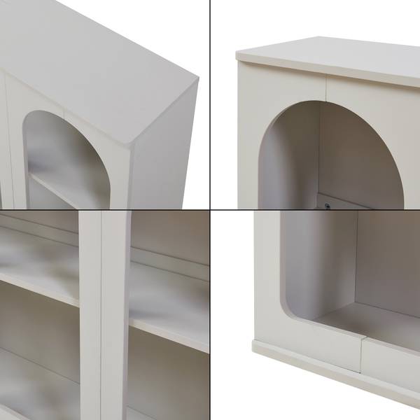 Buffet Trorhun Gris - Largeur : 120 cm