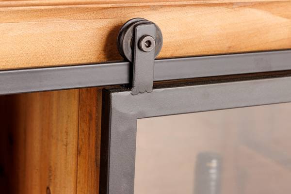 TV-Lowboard HERITAGE Braun - Klarglas - 160 x 62 x 45 cm