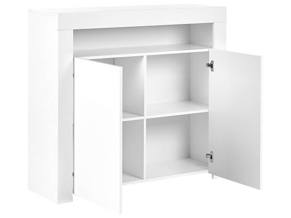 Kleiderschrank COVINA 2-tlg Weiß - Holzwerkstoff - 108 x 97 x 35 cm