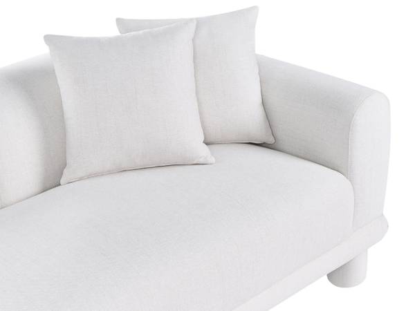 3-Sitzer Sofa PORI Cremeweiß - Weiß