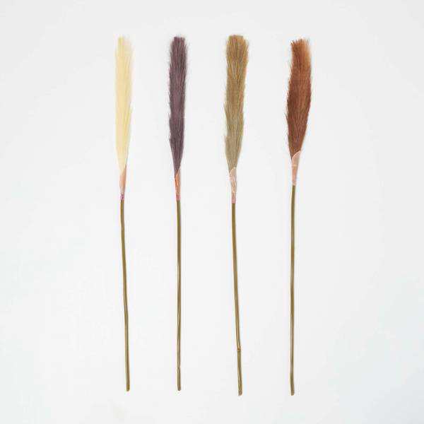 Kunstzweige Pampasgras 4er-Set Polypropylen - 78 x 78 x 78 cm