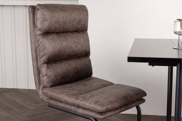 Freischwinger Zizo (2er-Set) Braun - Microfaser - 45 x 100 x 60 cm