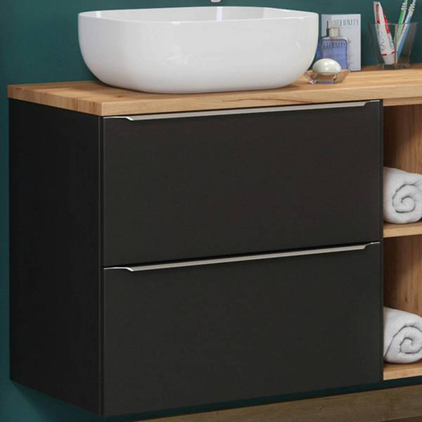 Waschtisch TOSKANA-56-138 Grau - Holzwerkstoff - 140 x 94 x 46 cm
