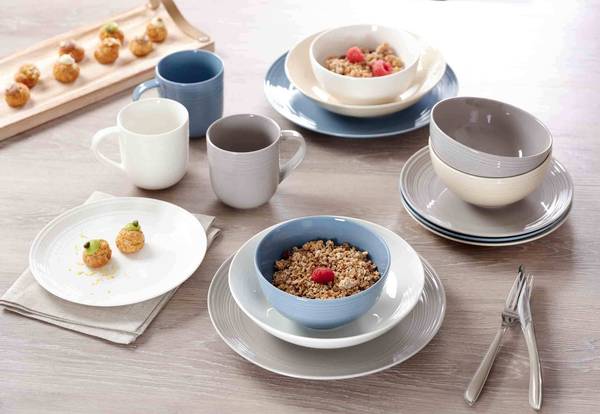 Speiseteller Levi 6er Set Grau