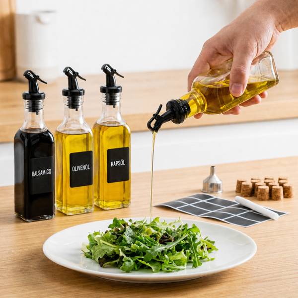 Öl Flasche mit Ausgießer 12er Set kaufen