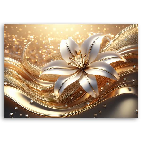 Wandbild blume glamour 100 x 70 cm