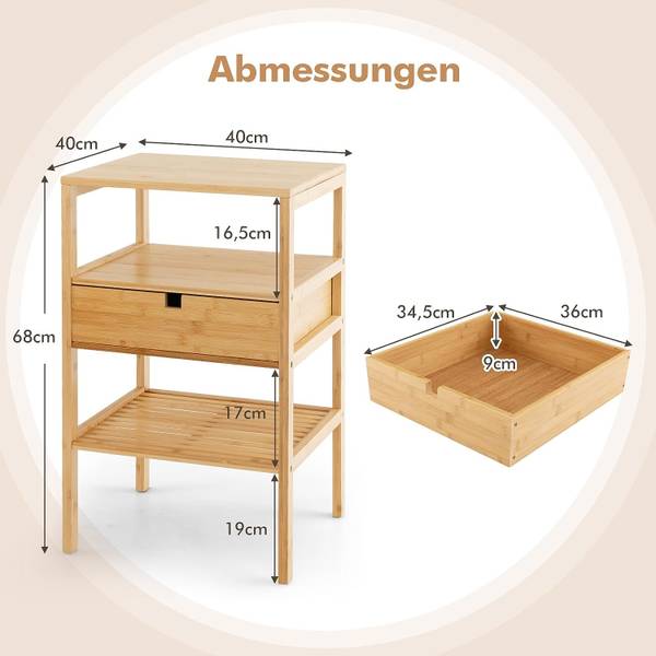 Nachttisch aus Bambus kaufen | home24