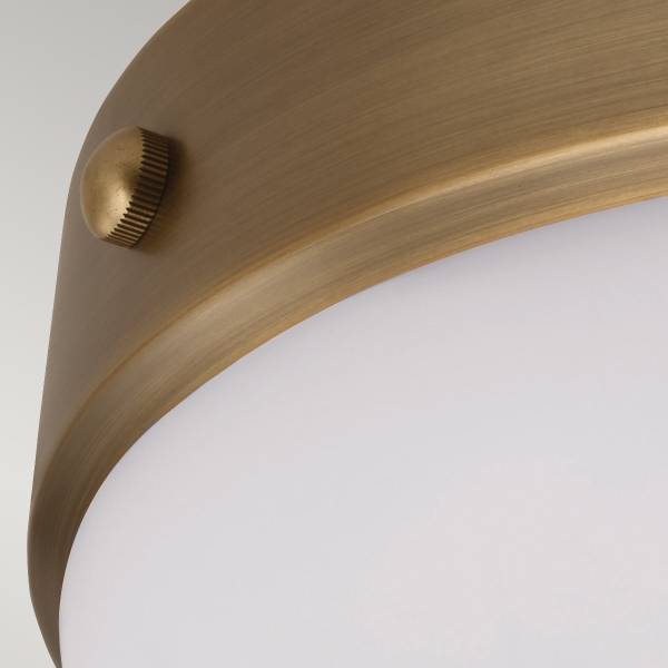 Cadence 2 plafonnier Verre - Métal - 33 x 12 x 33 cm