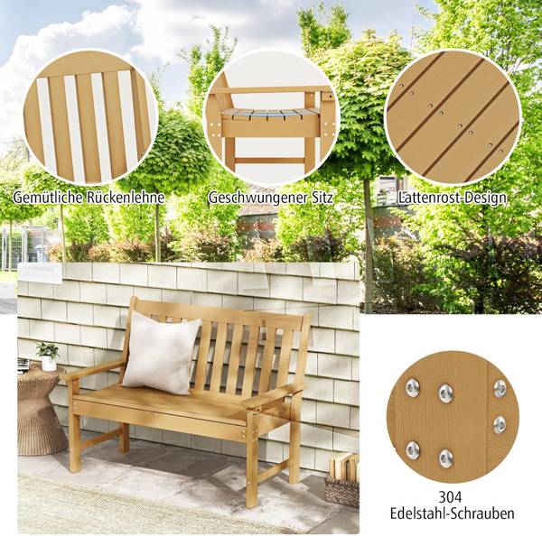Gartenbank ZB32017 Teak Dekor