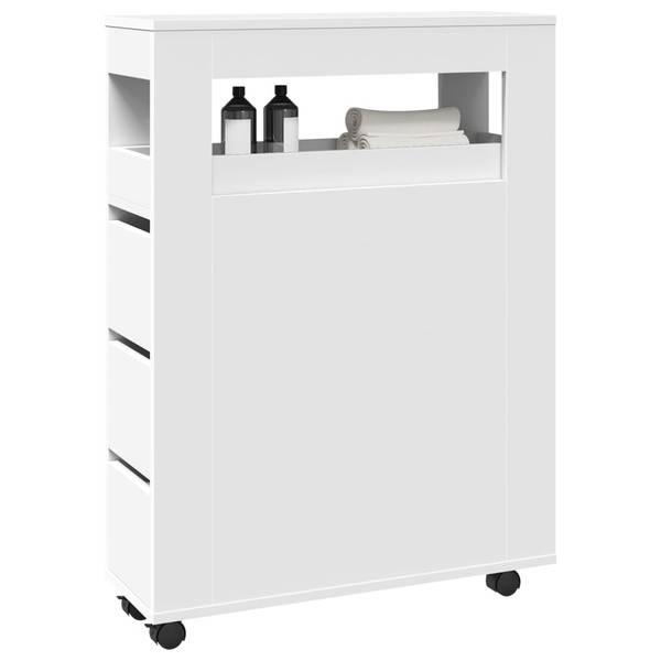 Meuble de salle de bain étroit 3043024 Blanc