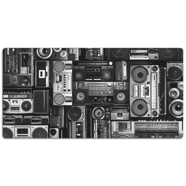 Tischmatte Kaset Grau - Polyester PVC - 90 x 45 x 1 cm