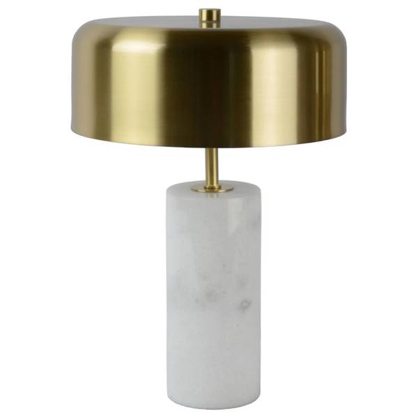 Tischlampe MIRASOL Weiß - Marmor - 25 x 37 x 25 cm