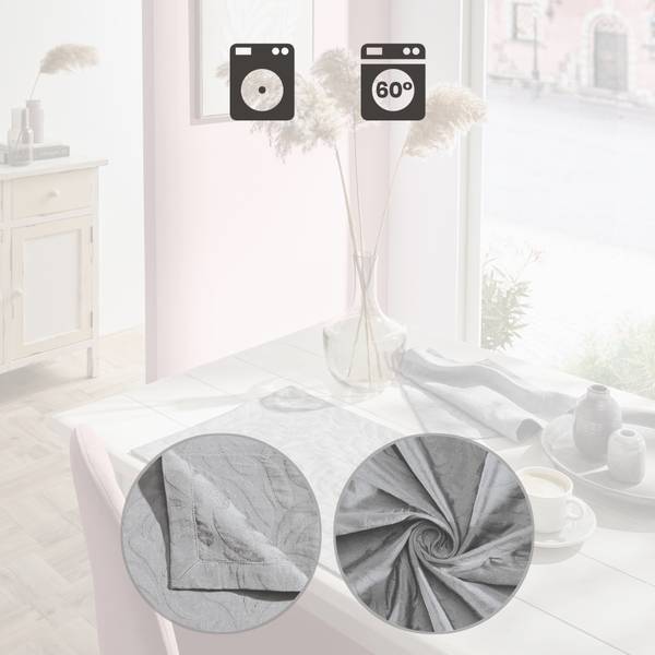 Tischset 2er-Pack 209981 Grau - Textil - 35 x 1 x 50 cm