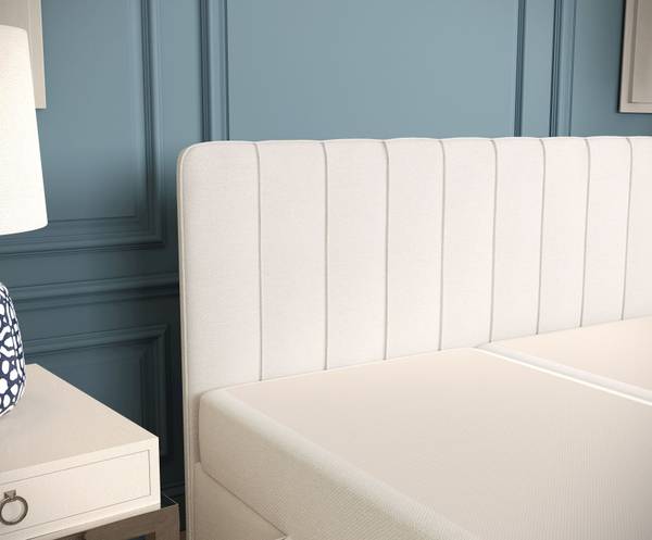 Boxspringbett Skyfall Ecru - Liegefläche Breite: 120 cm