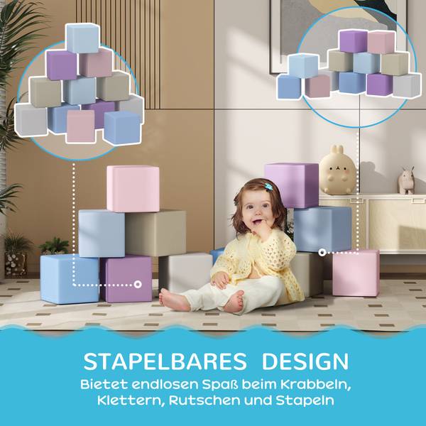 Softbausteine 3D0-003V01MX 12er Set Textil