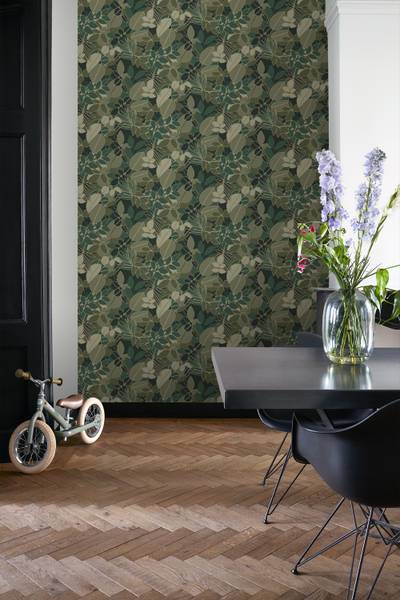 Tapete 139851 Grün - Fleece - 50 x 900 x 50 cm