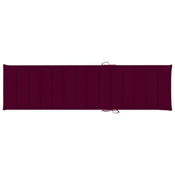 Zonnestoel 3007889-1 geel - teakhout - 59 x 35 x 195 cm