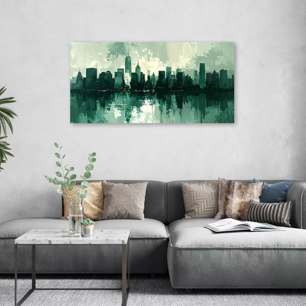 Wandbild Stadt 100 x 50 cm