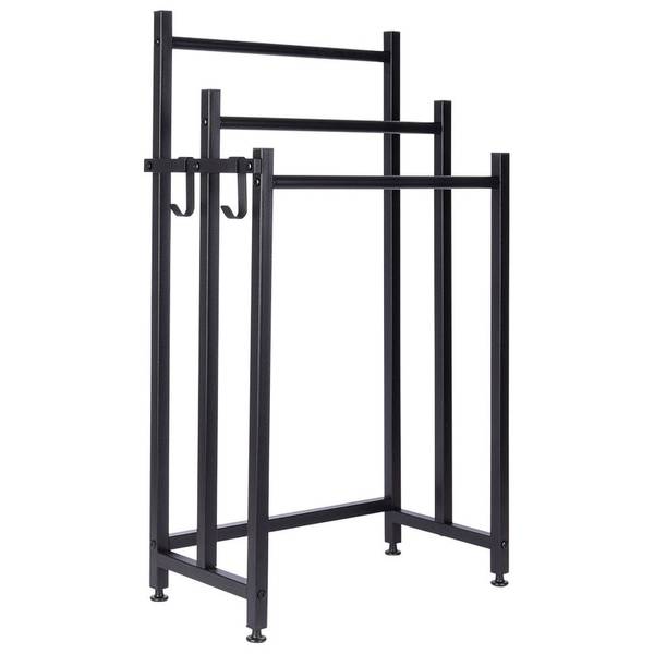 Handtuchständer 569821 Schwarz - Metall - 26 x 84 x 46 cm