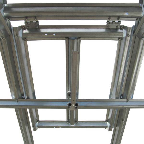 Dachfenster für Gewächshaus HOUSE Grau - Metall - 70 x 48 x 69 cm