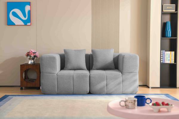 2-Sitzer Sofa BULOUS Grau