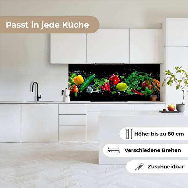 KÜCHENRÜCKWAND Gemüse 150 x 60 cm