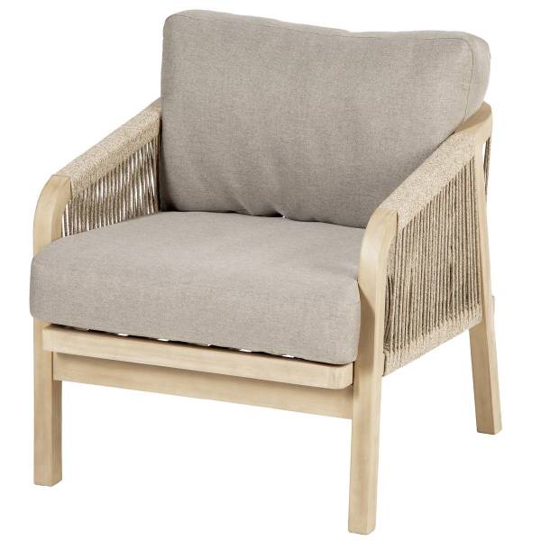 Gartenmöbel-Sessel PAPOUASIE Grau - Strukturstoff - 69 x 68 x 79 cm