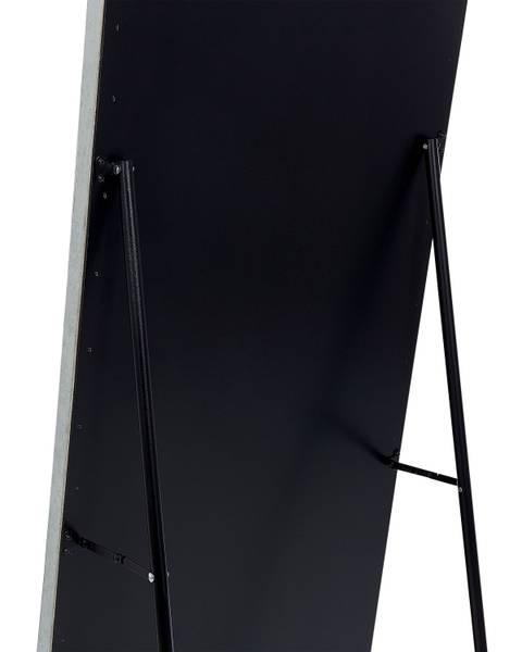 Staande spiegel LOCRONAN grijs - kunstleer - 50 x 150 x 33 cm