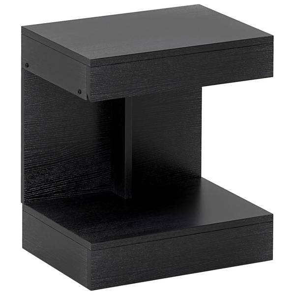 Nachttisch 831-935V90BK Schwarz - Holzwerkstoff - 30 x 46 x 40 cm