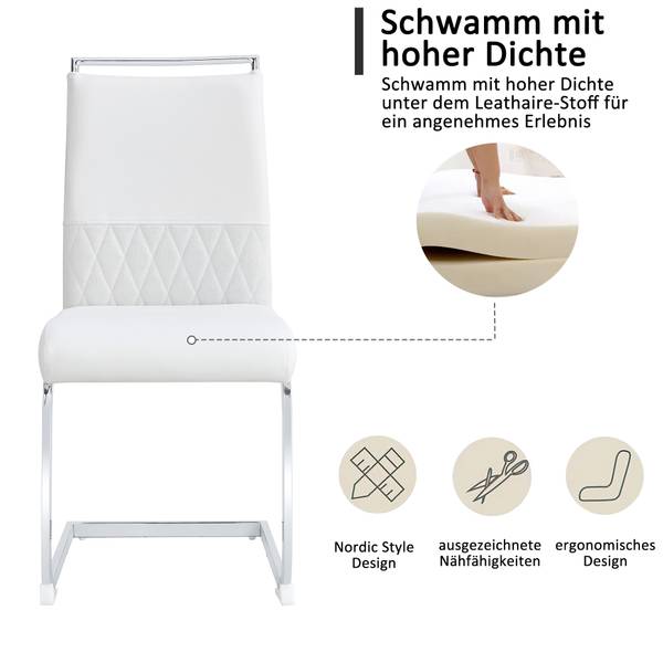 Esszimmerstühle | E - I - 11 Weiß - 2er Set