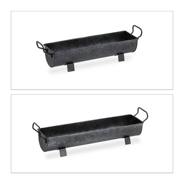 Blumenkasten Dachrinne 2er Set
